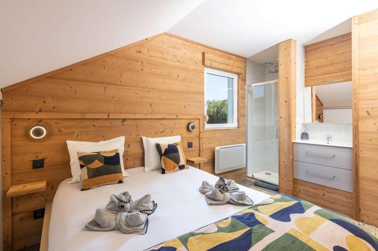 Chalet Du Bien-Etre 15P. Piscine,Spa, Hammam,Petanque,Basket 热拉梅 外观 照片